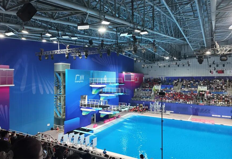 点亮全运会，腾博官网诚信为本电源助力广东奥体中心游泳跳水馆照明升级